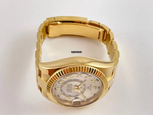 Luxury Replica Rolex Sky-dweller 326938 Caliber 9001 Automatic Movement 42mm Yellow Gold Case Mens/unisex Watch - Image 5