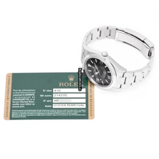 Perfect Replicas Rolex Explorer 214270 Caliber 3132 Automatic Movement 39mm Steel Case Watch - Image 5