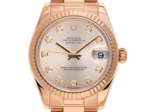 Appealing Replica Rolex Datejust 178275 Caliber 2235 Automatic Movement 31mm Rose Gold Case Mens/unisex Watch