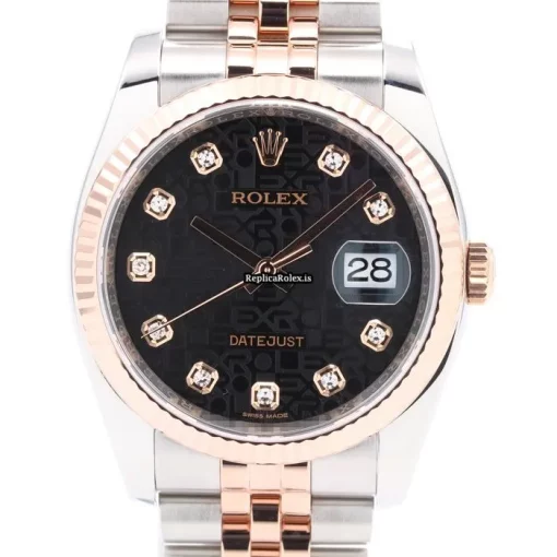 Wholesale Replica Rolex Datejust 116231g Automatic Movement 36mm Gold/steel Case Mens/unisex Watch - Image 2