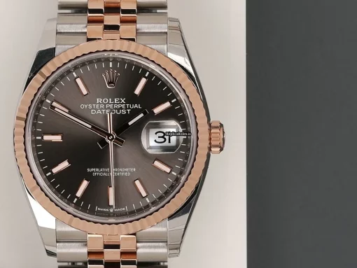 High-end Replica Rolex Datejust 126231 Automatic Movement 36mm Gold/steel Case Watch - Image 5