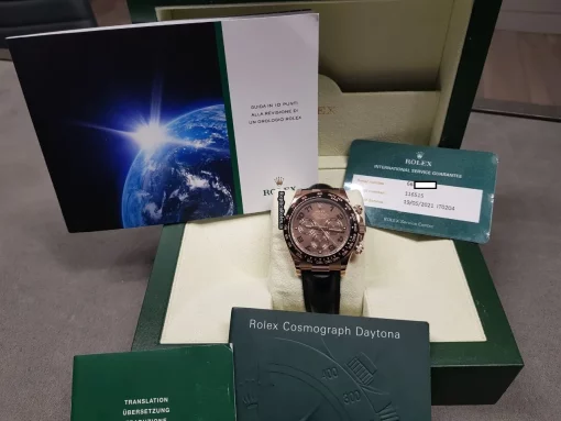 Great Replica Rolex Daytona 116515ln Caliber 4130 Automatic Movement 40mm Rose Gold Case Mens/unisex Watch - Image 12