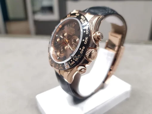Great Replica Rolex Daytona 116515ln Caliber 4130 Automatic Movement 40mm Rose Gold Case Mens/unisex Watch - Image 3