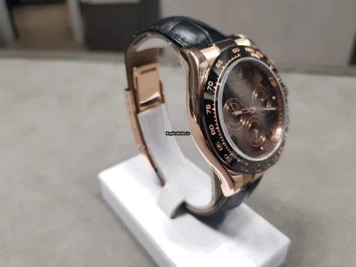 Great Replica Rolex Daytona 116515ln Caliber 4130 Automatic Movement 40mm Rose Gold Case Mens/unisex Watch - Image 4