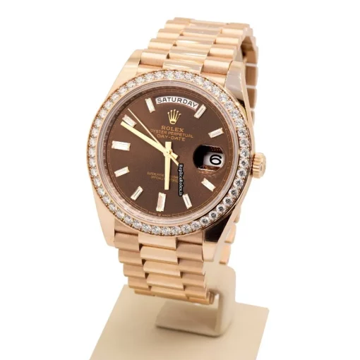 Discount Fake Rolex Day-date 40 228345rbr Automatic Movement Rose Gold Case Mens/unisex Watch