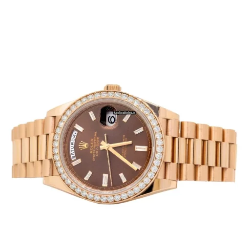 Discount Fake Rolex Day-date 40 228345rbr Automatic Movement Rose Gold Case Mens/unisex Watch - Image 2