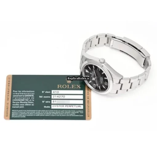 Defect Replica Rolex Explorer 214270 Caliber 3132 Automatic Movement 39mm Steel Case Watch - Image 5