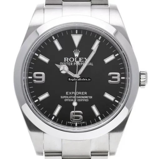 Defect Replica Rolex Explorer 214270 Caliber 3132 Automatic Movement 39mm Steel Case Watch - Image 6