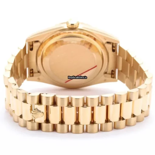 Awesome Imitation Rolex Day-date 36 18238a Automatic Movement 36mm Yellow Gold Case Mens/unisex Watch - Image 5