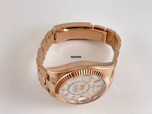 Wonderful Replica Rolex Sky-dweller 326935 Caliber 9001 Automatic Movement 42mm Rose Gold Case Mens/unisex Watch - Image 5