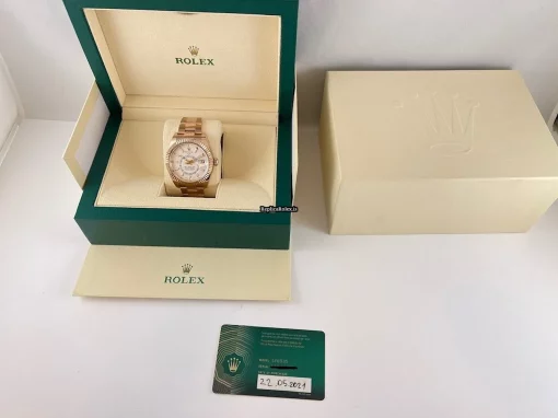 Wonderful Replica Rolex Sky-dweller 326935 Caliber 9001 Automatic Movement 42mm Rose Gold Case Mens/unisex Watch - Image 6