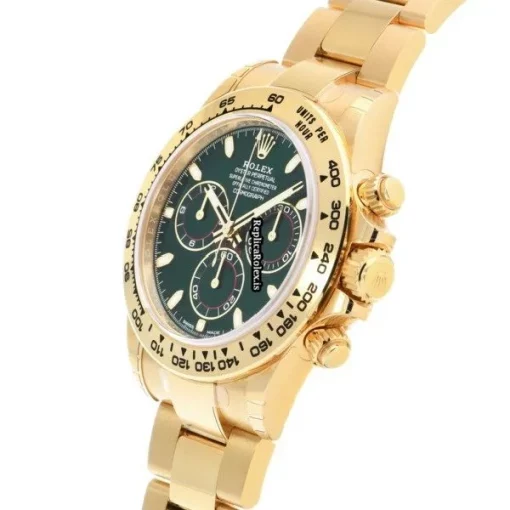 Ideal Fake Rolex Daytona 116508 Caliber 4130 Automatic Movement 40mm Yellow Gold Case Watch - Image 2