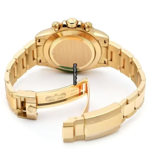 Ideal Fake Rolex Daytona 116508 Caliber 4130 Automatic Movement 40mm Yellow Gold Case Watch - Image 4