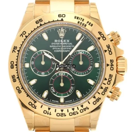 Ideal Fake Rolex Daytona 116508 Caliber 4130 Automatic Movement 40mm Yellow Gold Case Watch - Image 6