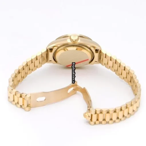 Special Replica Rolex Lady-datejust 69138g Automatic Movement 26mm Yellow Gold Case Womens Watch - Image 4