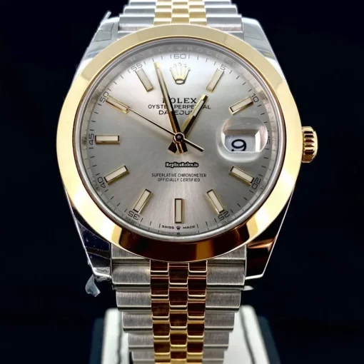 Lovely Fake Rolex Datejust 126303 Caliber 3235 Automatic Movement 41mm Gold/steel Case Mens/unisex Watch - Image 2