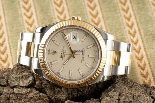 Nice Fake Rolex Datejust II 116333 Caliber 3136 Automatic Movement 41mm Gold/steel Case Mens/unisex Watch - Image 3