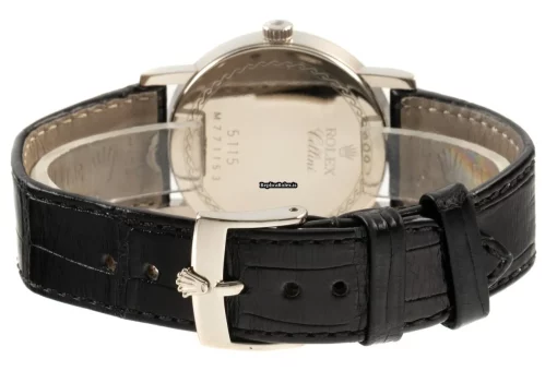 Excellent Copy Rolex Cellini 5115 Caliber 1602 Manual Winding Movement 32mm White Gold Case Mens/unisex Watch - Image 10