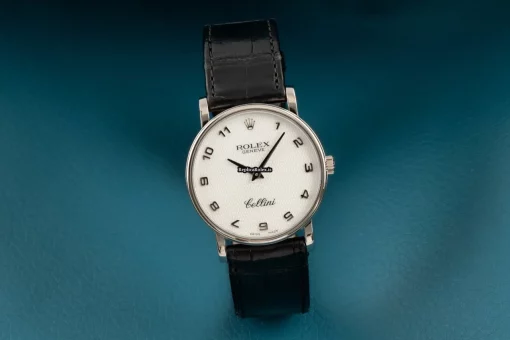Excellent Copy Rolex Cellini 5115 Caliber 1602 Manual Winding Movement 32mm White Gold Case Mens/unisex Watch - Image 2