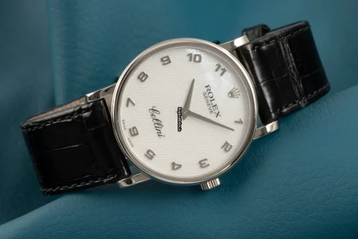 Excellent Copy Rolex Cellini 5115 Caliber 1602 Manual Winding Movement 32mm White Gold Case Mens/unisex Watch - Image 3