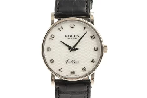 Excellent Copy Rolex Cellini 5115 Caliber 1602 Manual Winding Movement 32mm White Gold Case Mens/unisex Watch - Image 7