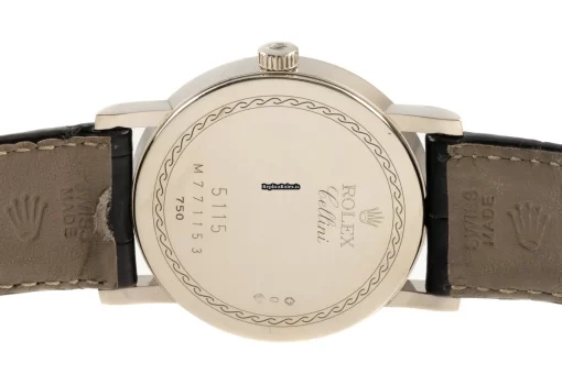 Excellent Copy Rolex Cellini 5115 Caliber 1602 Manual Winding Movement 32mm White Gold Case Mens/unisex Watch - Image 8