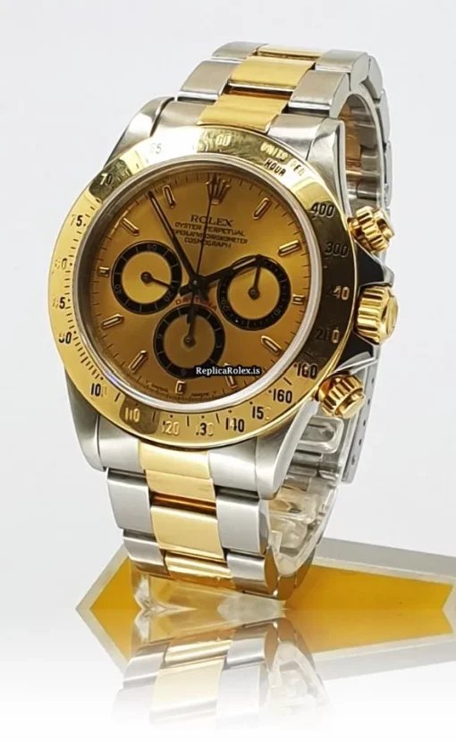 Design Knockoff Rolex Daytona 16523 Caliber 4030 Automatic Movement 40mm Gold/steel Case Mens/unisex Watch - Image 2