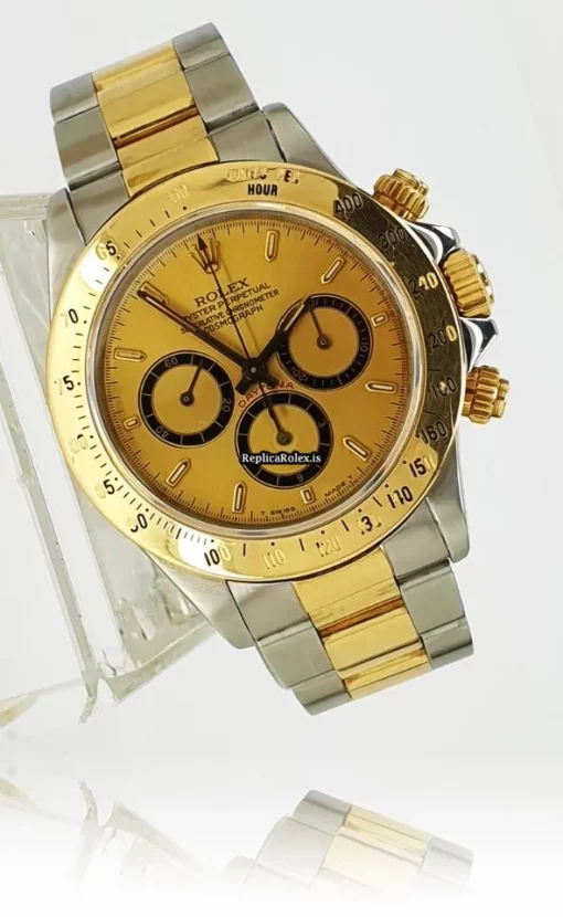 Design Knockoff Rolex Daytona 16523 Caliber 4030 Automatic Movement 40mm Gold/steel Case Mens/unisex Watch - Image 3