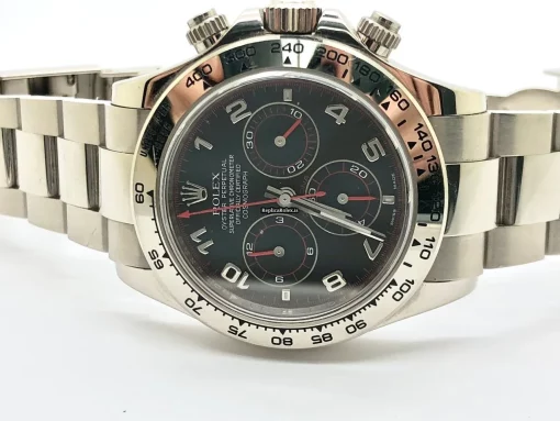 Top Replica Rolex Daytona 116509 Caliber 4130 Automatic Movement 40mm White Gold Case Mens/unisex Watch - Image 3