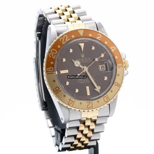Mind-boggling Replica Rolex Gmt-master 16753 Automatic Movement 40mm Gold/steel Case Mens/unisex Watch - Image 8