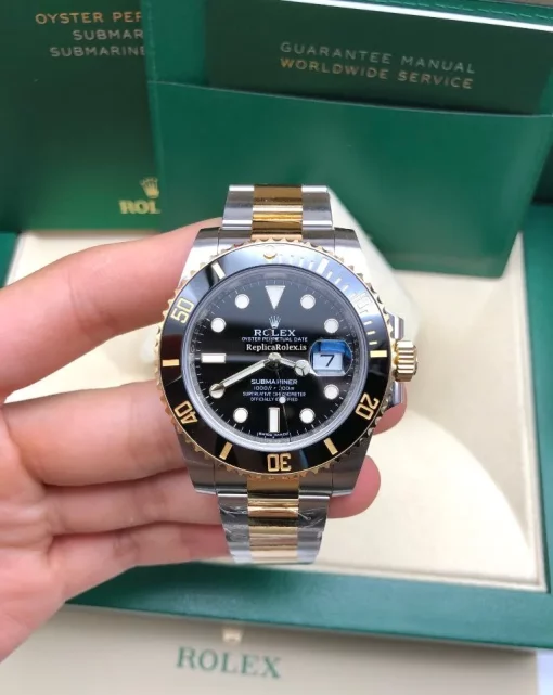 Appealing Replica Rolex Submariner Date 116613ln Caliber 3135 Automatic Movement 40mm Gold/steel Case Mens/unisex Watch - Image 7