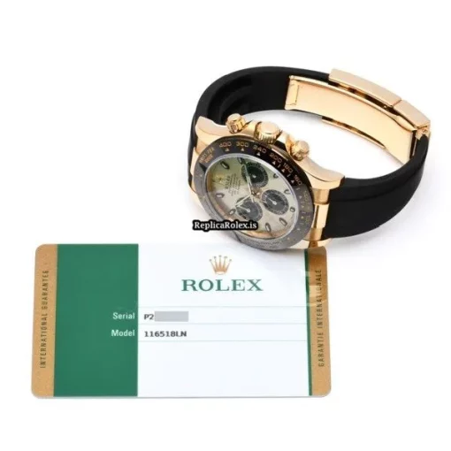 Excellent Replica Rolex Daytona 116518ln Caliber 4130 Automatic Movement 40mm Yellow Gold Case Watch - Image 5