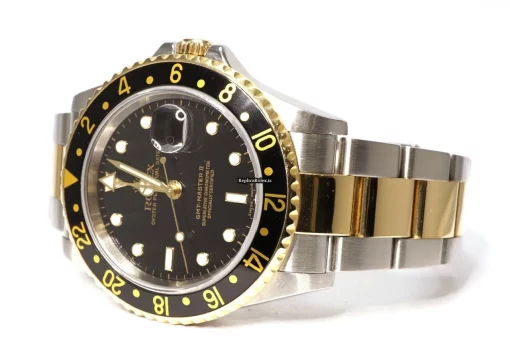 Exquisite Fake Rolex Gmt-master II 16713 Caliber 3185 Automatic Movement 40mm Gold/steel Case Mens/unisex Watch - Image 2