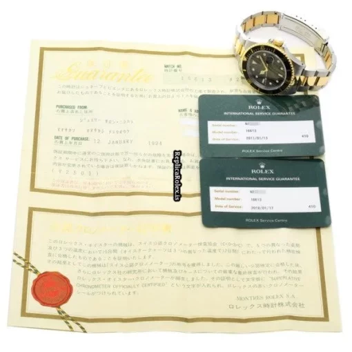 Reliable Fake Rolex Submariner Date 16613 Caliber 3135 Automatic Movement 40mm Steel Case Watch - Image 5