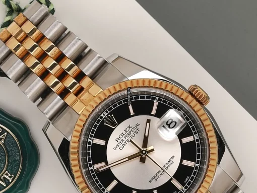 Defect Fake Rolex Datejust 116233 Automatic Movement 36mm Gold/steel Case Watch - Image 3