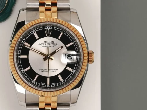 Defect Fake Rolex Datejust 116233 Automatic Movement 36mm Gold/steel Case Watch - Image 5