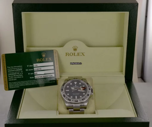 Wonderful Replica Rolex Explorer II 216570 Caliber 3187 Automatic Movement 42mm Steel Case Mens/unisex Watch - Image 7