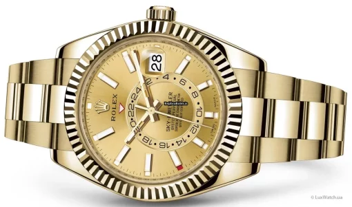 Marvellous Replica Rolex Sky-dweller 326938 Caliber 9001 Automatic Movement 42mm Yellow Gold Case Mens/unisex Watch - Image 8
