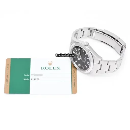 Neat Replica Rolex Explorer 214270 Caliber 3132 Automatic Movement 39mm Steel Case Watch - Image 5