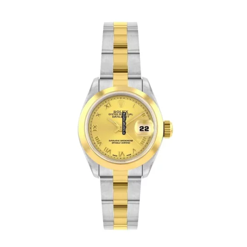 Beautiful Replica Rolex Lady-datejust 69173 Automatic Movement 26mm Gold/steel Case Womens Watch