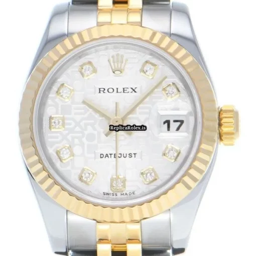 Design Knockoff Rolex Lady-datejust 179173g Automatic Movement 26mm Steel Case Womens Watch - Image 6