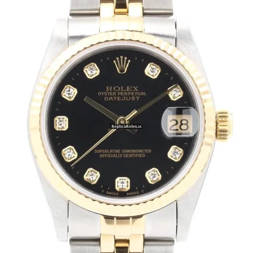 1:1 Fake Rolex Lady-datejust 68273g Automatic Movement 31mm Gold/steel Case Mens/unisex Watch - Image 2