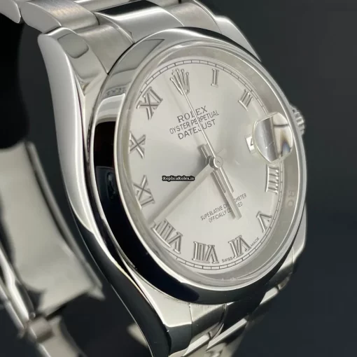 Ideal Fake Rolex Datejust 116200 Caliber 3135 Automatic Movement 36mm Steel Case Mens/unisex Watch - Image 4