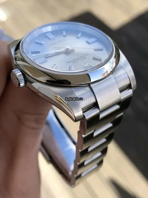 Cool Replica Rolex Oyster Perpetual 36 116000 Caliber 3130 Automatic Movement 36mm Steel Case Mens/unisex Watch - Image 4