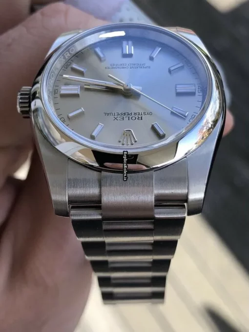 Cool Replica Rolex Oyster Perpetual 36 116000 Caliber 3130 Automatic Movement 36mm Steel Case Mens/unisex Watch - Image 5
