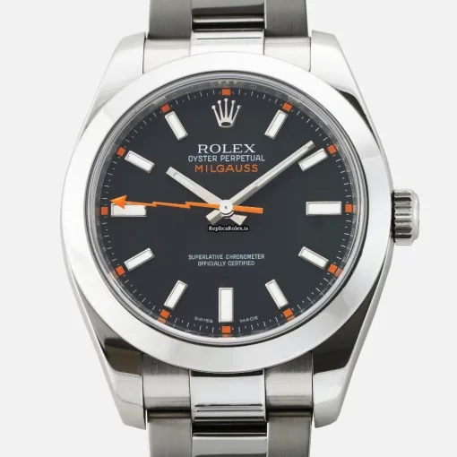 Awesome Fake Rolex Milgauss 116400 Automatic Movement 40mm Steel Case Mens/unisex Watch