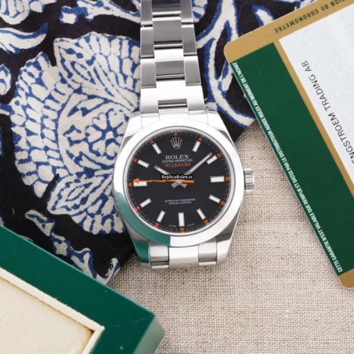 Awesome Fake Rolex Milgauss 116400 Automatic Movement 40mm Steel Case Mens/unisex Watch - Image 3