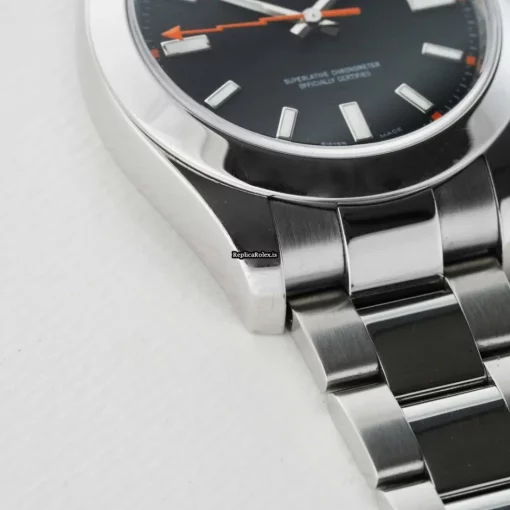 Awesome Fake Rolex Milgauss 116400 Automatic Movement 40mm Steel Case Mens/unisex Watch - Image 5
