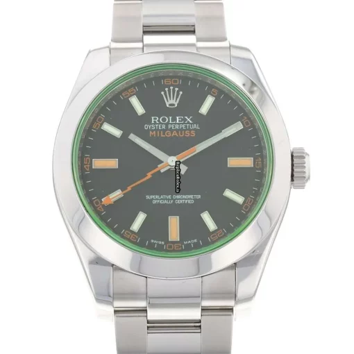 Awesome Replica Rolex Milgauss 116400gv Caliber 3131 Automatic Movement 40mm Steel Case Mens/unisex Watch