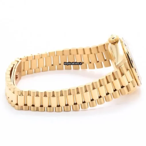 Excellent Knockoff Rolex Lady-datejust 69198zd Automatic Movement 26mm Yellow Gold Case Womens Watch - Image 3